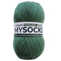 myboshi mysocks Uni Einzelknäuel Dunkelgrün