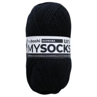 myboshi mysocks Uni Einzelknäuel Schwarz