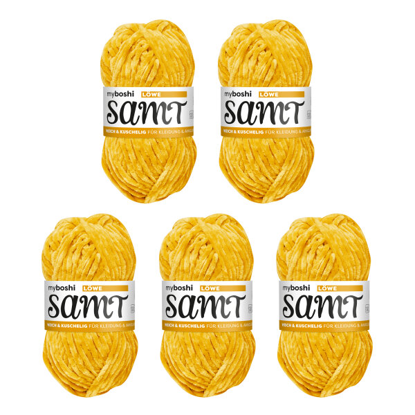 myboshi Samt 5 Knäuel Löwe