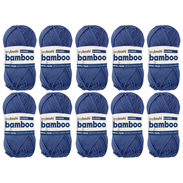 myboshi Bamboo 10 Knäuel Blaubeere
