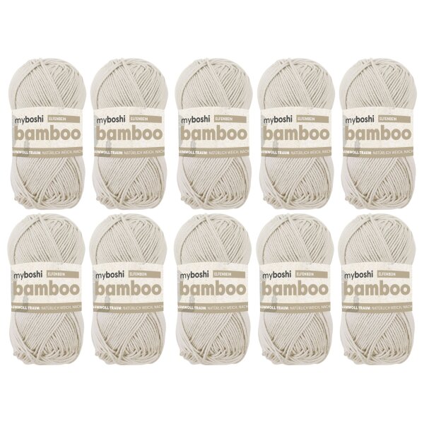 myboshi Bamboo 10 Knäuel Elfenbein