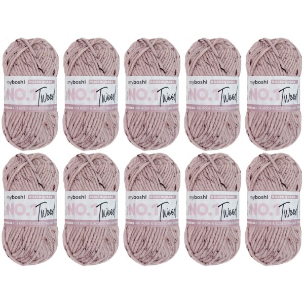 myboshi No.1 Tweed -VE 10 Knäuel- Rosenquarz