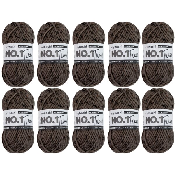 myboshi No.1 Tweed -VE 10 Knäuel- Schiefer