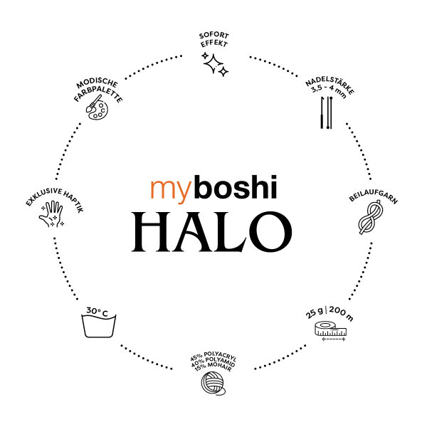myboshi Halo Urban Smoke