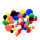 Pompons gemischt von 7 bis 25 mm