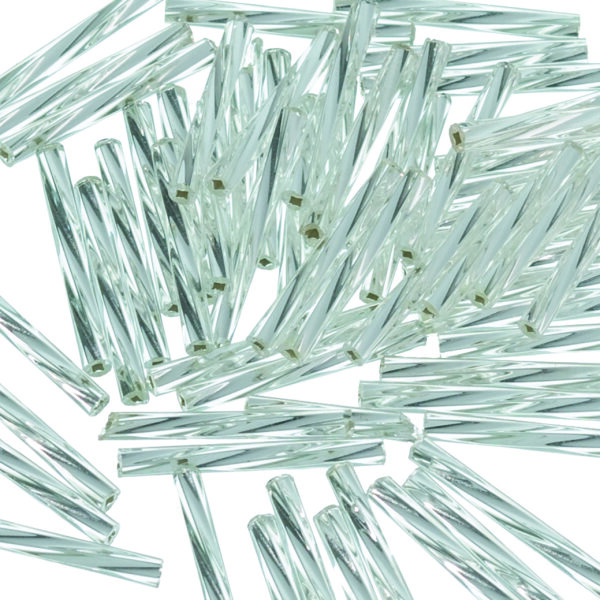Stiftperlen Silbereinzug gedreht silber 10 g