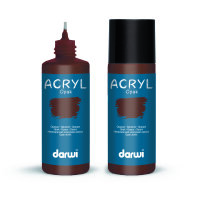 ACRYL, Farbe Opak, ockerbraun, 80 ml