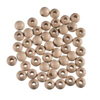 Rohholzkugeln gebohrt roh Großpackung 20 mm