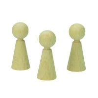 Figurenkegel mit Hals Buche gebleicht Kleinaufmachung