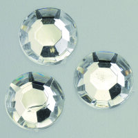 Schmucksteine Acryl facettiert Chatonrosen kristall 150 Stk.
