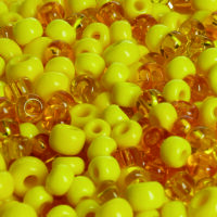 Indianerperlenmix Ton in Ton opak / transparent sortiert...
