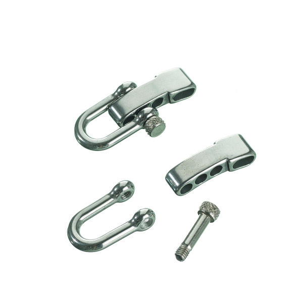 Schäkel Metall  silber glänzend 1 Stk. / 3 - tlg.