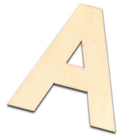 Streuer Holz Buchstabe roh 10 Stk.
