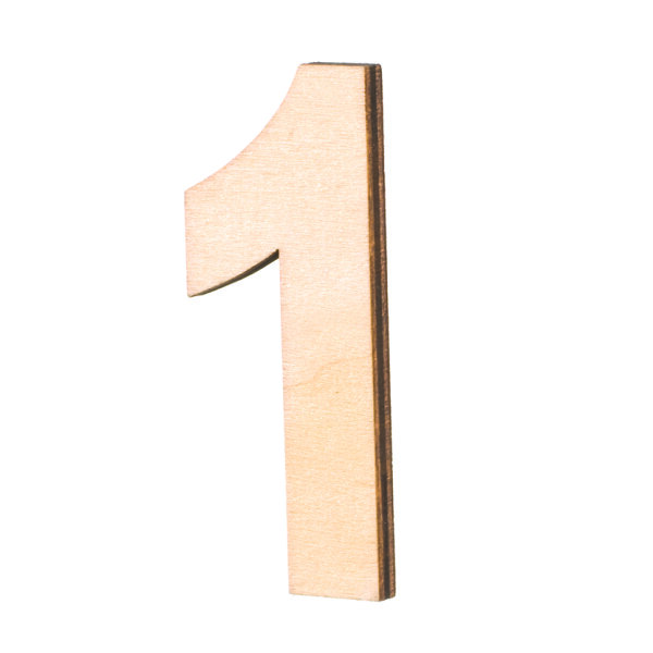 Holz-Streuer Buchstaben und Zeichen, 80 × 5 mm