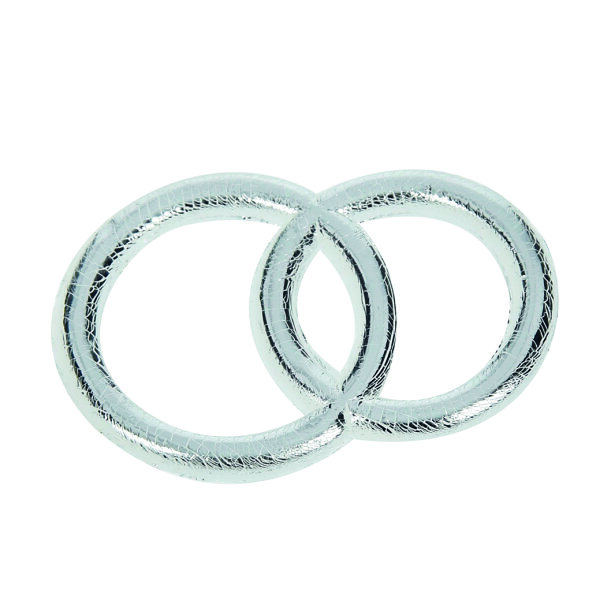 Wachsdeko Hochzeit silber glänzend