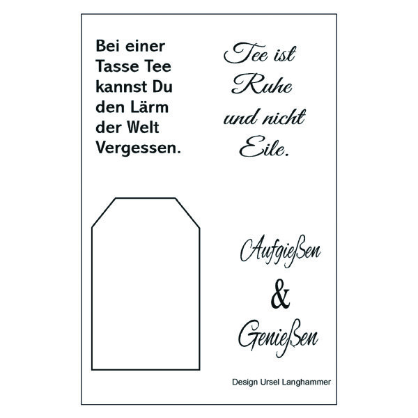 Clear-Stempel Süßes und Salziges