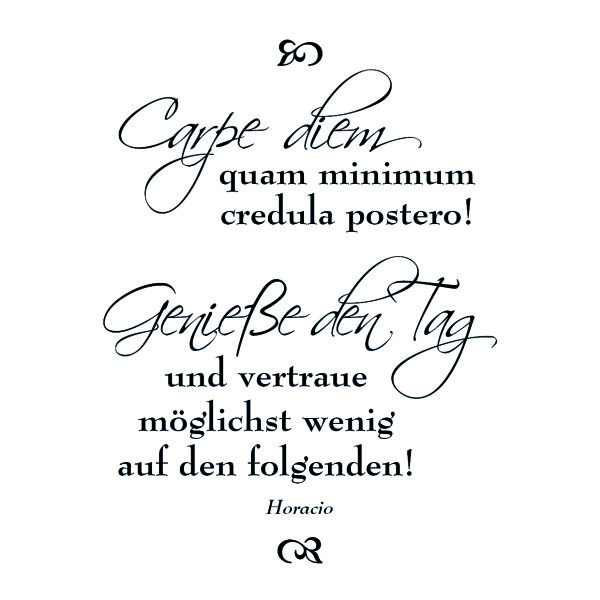 Clear-Stempel Sprüche