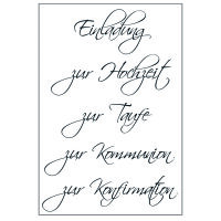 Clear-Stempel Anlässe