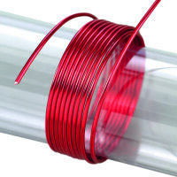 Aludraht eloxiert  rot 5 m / ~ 42 g ø 2 mm