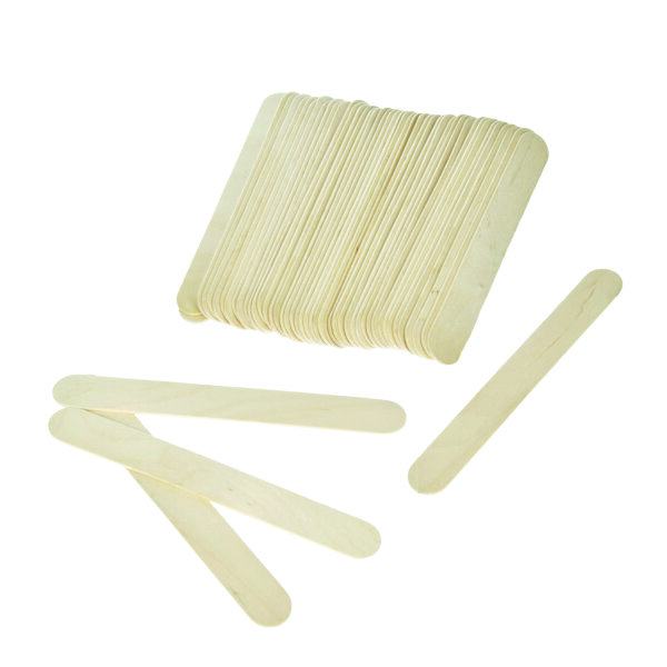 Bastelhölzer, Eisstiele, roh, 150 x 18 mm 50 Stk.