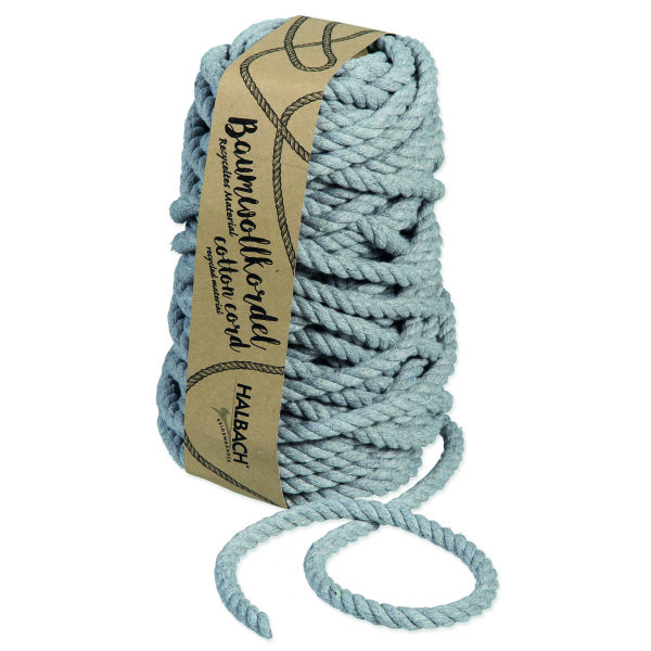 Baumwollkordel, waschbar 30°, grau, 400 g / ca. 20 m