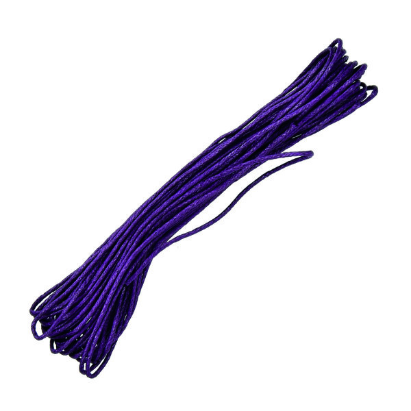 Baumwollkordel gewachst  aubergine ø 1 mm / 6 m