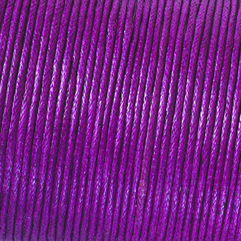 Baumwollkordel gewachst aubergine ø 1 mm 100 m