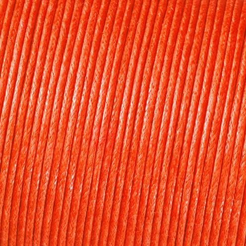 Baumwollkordel gewachst orange ø 1 mm 100 m