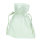 Beutel Organza 7 x 9 cm creme 12 St