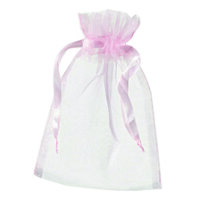 Beutel Organza 12,5 x 17 cm rosa 12 St