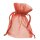 Beutel Organza 7 x 9 cm rot 12 St