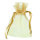 Beutel Organza 7 x 9 cm goldgelb 12 St