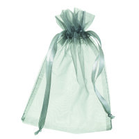 Beutel Organza 12,5 x 17 cm silbergrau 12 St