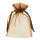 Beutel Organza 12,5 x 17 cm kupferbraun 12 St