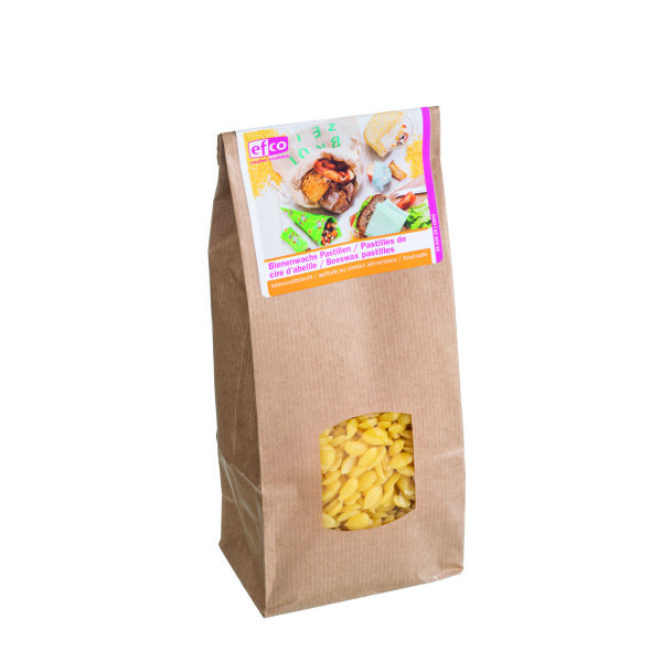 Bienenwachs Pastillen 100 %, 65°C/ lebensmittelecht / ÖKO, natur, 500 g