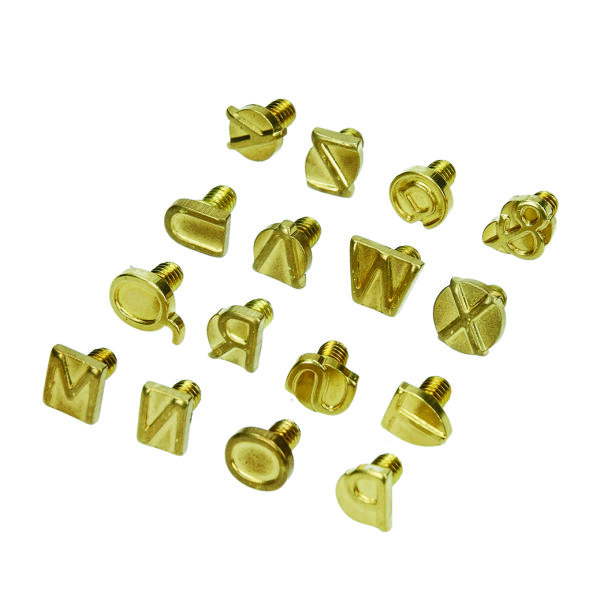 Brennstempel Set für 1840001, ABC Set M-Z  16 - teilig