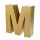 Buchstabe, M - H 17,5 x B 16 x T 5,5 cm