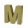Buchstabe, M - H 10 x B 9,5 x T 3 cm