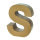Buchstabe, S - H 17,5 x B 13,8 x T 5,5 cm