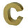 Buchstabe, C - H 17,5 x B 14,8 x T 5,5 cm