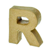 Buchstabe, R - H 5 x B 4,6 x T 2 cm