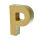 Buchstabe, P - H 10 x B 7,5 x T 3 cm