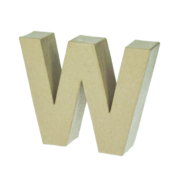 Buchstabe, W - H 10 x B 12,3 x T 3 cm