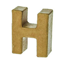 Buchstabe, H - H 5 x B 4,2 x T 2 cm
