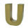 Buchstabe, U - H 10 x B 7,5 x T 3 cm