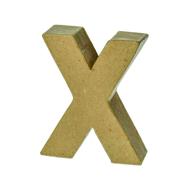 Buchstabe, X - H 10 x B 8,9 x T 3 cm