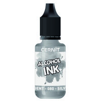 Cernit Alkoholtinte  silber opak, 20 ml