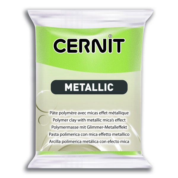Cernit Metallic  grüngold, 56 g