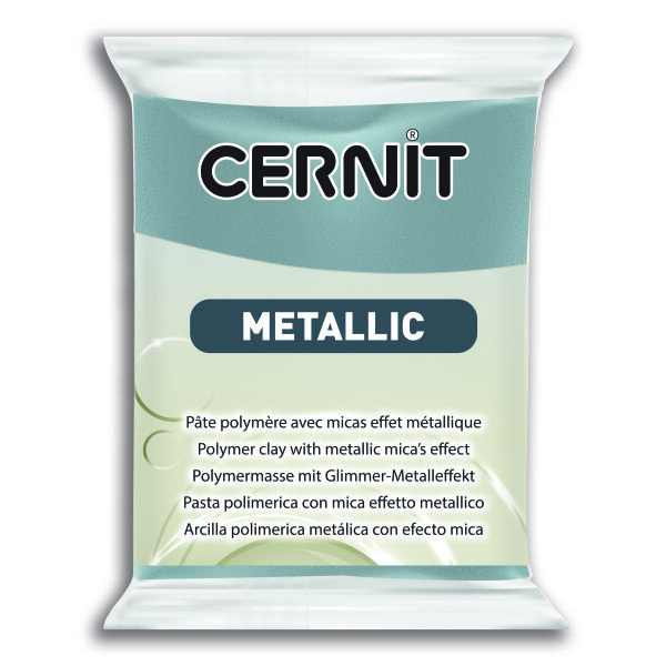 Cernit Metallic  stahl, 56 g