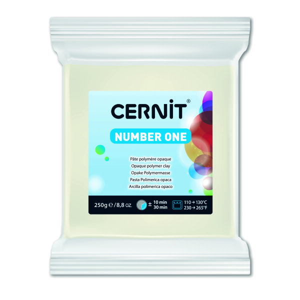 Cernit N°1  deckweiß, 250 g